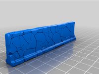 Tabletop stone wall segments by westawizard