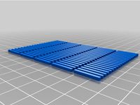 100 N-Scale Railroad Track Ties by jeff_j3ffr3y