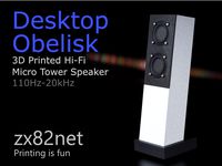 Desktop Obelisk Micro Tower Speaker by zx82net