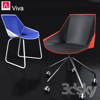 Chair and armchair Viva