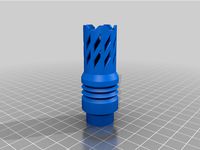 Airsoft compensator / muzzle brake by Zvedak