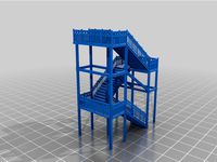N scale iron staircase by pisimdev