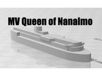 1/1000 Victoria Class Ferry - MV Queen of Nanaimo for 3D Printing by WHOODIS
