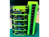 Raspberry Pi Stackable Case Accessory Brackets by gskluzacek