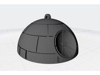 Death Star Christmas Ornament (two parts) by MomsFreak