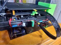 Anycubic Mega Zero(v1.0) Mosfet / heated bed strain relief (frame mount) by Ski3d