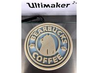 Bearbucks drinkcoaster by RaimonElctrncs