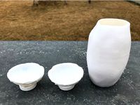 Asteroids for drinkers (sake jar and cups) by Kzysh0851