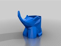 Low Poly Elephant Planter by pbsparky98