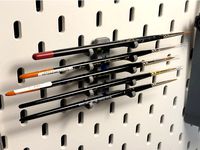 Ikea Skadis Paintbrush Rack by dcmolina