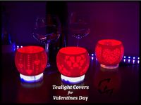Tealight Covers for Valentine's / Women's / Mother Day by C47_3D