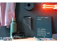 Combination Spanner Set 12pcs imperial 1/4" - 15/16" Wall Holder 023 I for screws or peg board by WIESEMANN1893