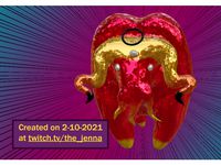 Cecil February the Sequinox - live designed on stream by thejenna