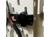 IKEA Skadis - Clip for (Lidl) Powerfix Magnetic Tool Holder Strip - Thicker Version by Garywoo2