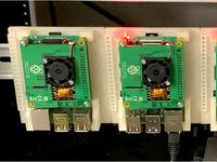 DiN Rail mount for Raspberry Pi 4 by NotLikeALeafOnTheWind