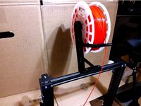 Pyramid A1 Filament Spool Mount with Filament Guide by wlbillmartin