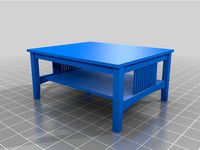 Coffee Table with Shelf 1:12 scale by Ukesman