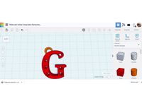 Polka dot initial G keychain Portachiavi G con iniziale a pois by vivedo