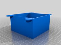 Ikea Platsa rear cutout for Ender 3 heated bed cables by RubenCoolen