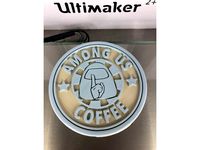 Among us drinkcoaster by RaimonElctrncs