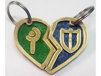 Heart Keyring FFXIV Jobs and Blank by Cataku