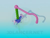 3D Model Mixer tap colorful