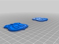 Route 66 keychain by RikuSi