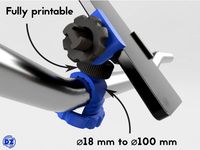 Handlebar/Tube phone mount (no screw!) by DieZopfe