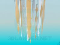 3D Model Lamp with glass icicles