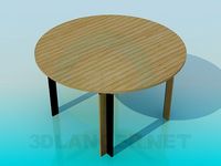 3D Model Round dining table