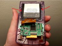Alignment spacers for Game Boy Color backlit LCD screen by danielbeaver