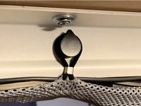 IKEA Rodulf standing desk rubber band stop for the cable management net by f0ff