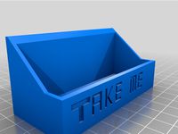 business card holder with text by axelstreep123