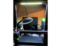 Ender 3 Pro LED bar mount by CustomZ02