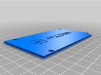 Base plate for AjSTer / Mister case for A-JAZZ AK33 keyboard by Trendkiller
