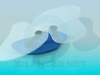 3D Model Table with double tabletop