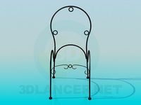 3D Model Frame chair forged
