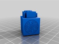 Doctor Who (Gallifreyan) Ender 3 USB Card Reader Holder by midknightdream