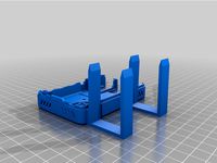 Pi case top with desk clips by uncleflip