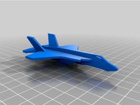 F-35 B Lightning II with Gun Pod 2D model kit by OrbitalNZ