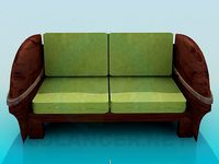 3D Model Sofa-bench