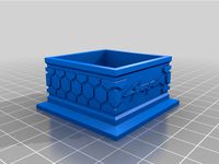 28mm Miniature/Dice display, Cyberpunk style by WarmOpossum