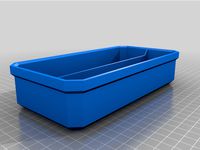 Milwaukee Packout Low Profile Bin - 2 Long Compartments by GadgeT512