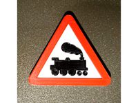 Train Warning Sign (UK Level Crossing) by MrBunsy