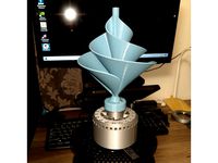 turbine with halbach motor linkage by retiredneedhobbies