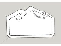 Badge with mountain design by deydor