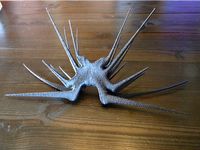 Babylon 5 Shadow Battlecrab with surface texture by frostrubin