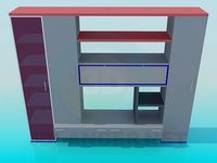 3D Model Small furniture wall unit
