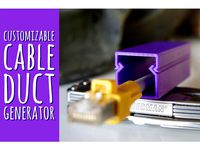 Customizable cable duct generator by PistonPin