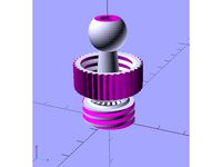 One Piece Ball and Socket with Nut by w3ace